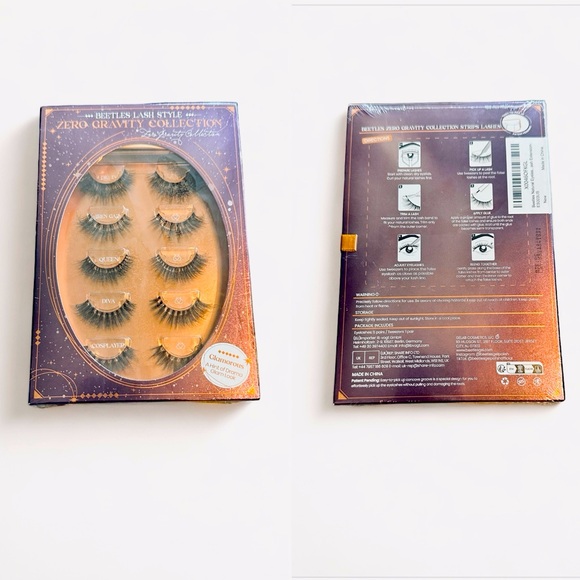 Easy False Eyelashes Zero Gravity Collection 5 pairs of Mixed with Tweezers - Picture 13 of 14